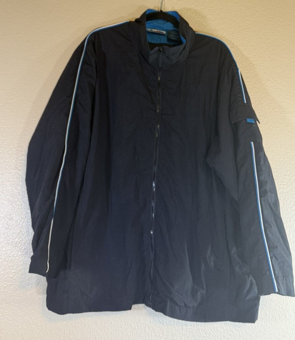 Vtg S.L. Sport Women's Plus 22/24 Full Zip Hooded Windbreaker Rain Coat